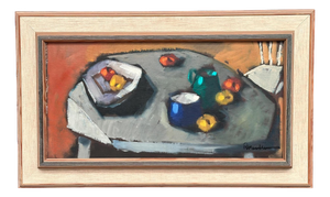 Kurt Rosander, Still Life, 1950s, Oil Painting on Canvas, Framed