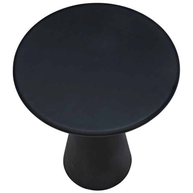 Contemporary NOIR Idiom Side Table in Black Metal For Sale - Image 3 of 4