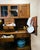 Early 20th Century Antique Oak Hoosier Cabinet With Flour Bin & Original Hardware For Sale - Image 5 of 7