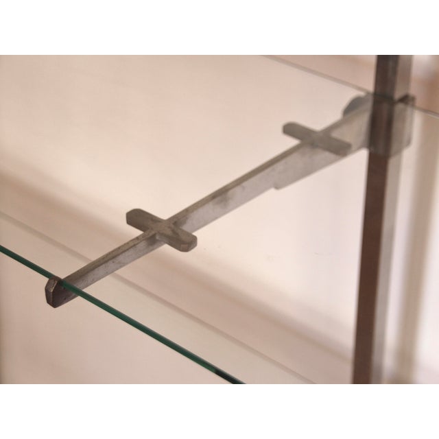 French Art Deco Etagere in Metal and Glass, 1930s For Sale - Image 12 of 15