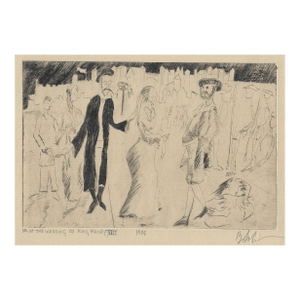 1988 at the Wedding of King Henry VIII From Faust Etching