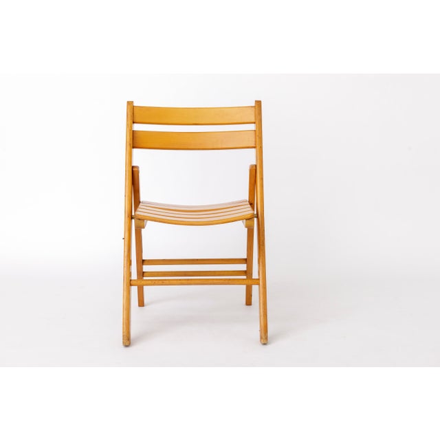 Mid-Century Modern German Beech Folding Chair, 1960s For Sale - Image 6 of 11