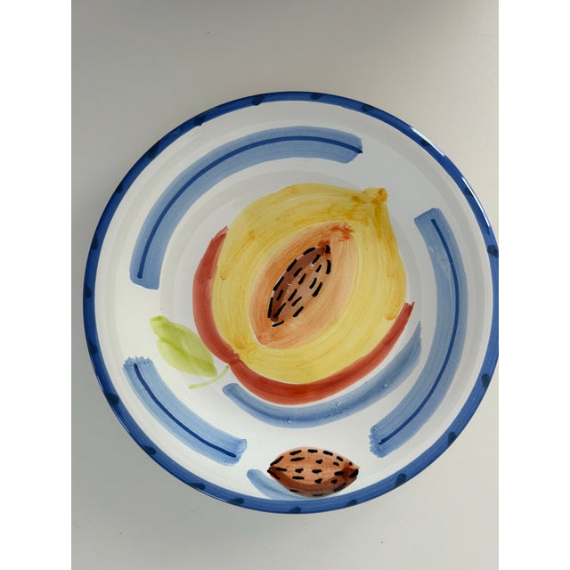 Mexican 1990s Colorful Plates Made in Italy, Ceramiche Toscane for the Cellar - Set of 6 For Sale - Image 3 of 10