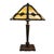 Antique Bradley & Hubbard Arts & Crafts 8-Panel Slag Glass Table Lamp C1920 For Sale - Image 11 of 12