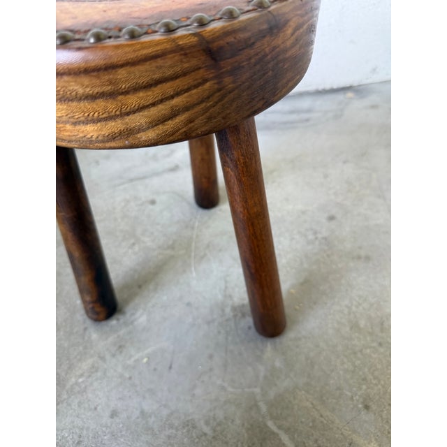 Oak Tripod Shepherds Stool, 1960s For Sale - Image 10 of 14