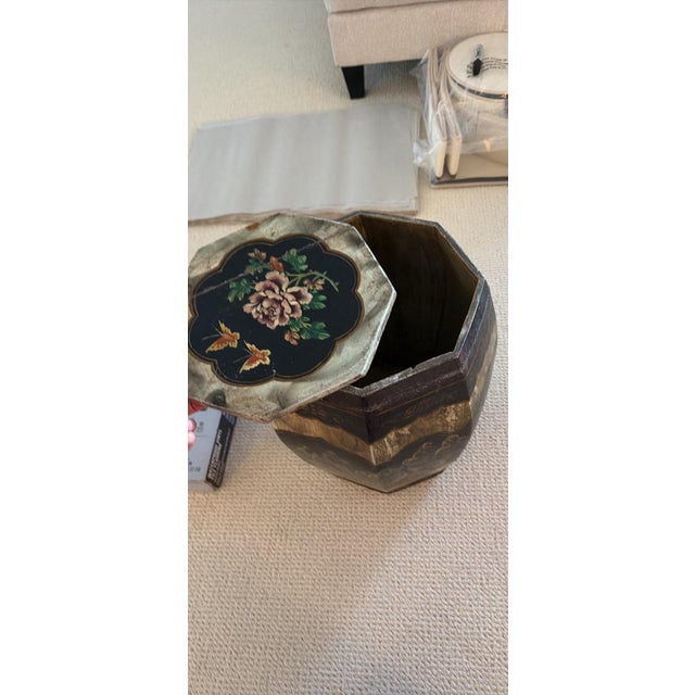 Antique Chinese Wooden Barrel For Sale - Image 4 of 4