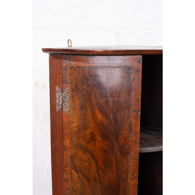 Brown Antique Hanging Corner Cabinet For Sale - Image 8 of 14