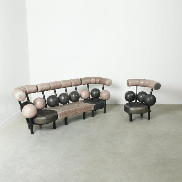 Globe Modular Sofa or Chairs by Peter Opsvik for Stokke Furniture, 1980s, Set of 4 For Sale - Image 3 of 15