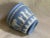 A delightful mid-century classical styled Wedgwood jasperware cache pot in the famous Wedgwood blue that collectors adore....