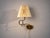 Armaturhantverk Tibro, Swedish Mid-Century Modern, Articulating Wall Light or Sconce, Brass, Pleated Fabric, Sweden, 1970s...
