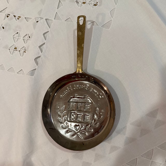 Mid-Century Modern 1960s Copper Home Sweet Home Decor Pan For Sale - Image 3 of 9