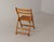 1950s Vintage Italian Folding Chair in Light Wood, 1950s For Sale - Image 5 of 6