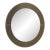 Karl Springer Saturn Mirror With Bronzed Mirror Border For Sale