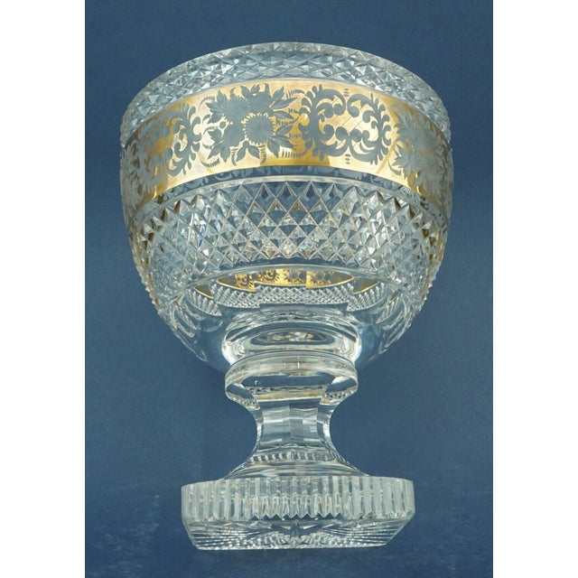 Vintage Crystal Cup Vase by Val Saint Lambert Factory, 1940s For Sale - Image 16 of 18
