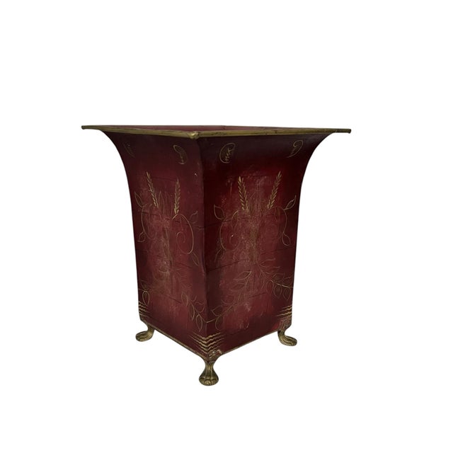 Vintage Chinoiserie Footed Cachepot For Sale - Image 4 of 5