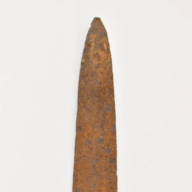African Kuba Spear with Iron Blade 69 Inch Congo For Sale - Image 3 of 7