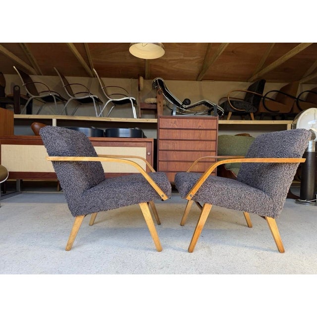 Set of Mid-Century Brussels Expo 58 Armchairs by Jiří Jiroutek for Jitona, 1960s For Sale - Image 15 of 15