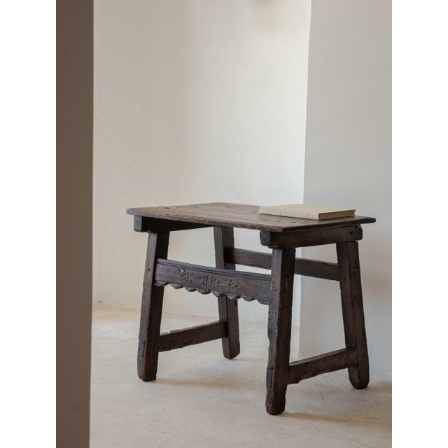 Spanish Engraved Console Table, 1700s For Sale - Image 9 of 9