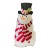 Fitz and Floyd Ceramic Christmas Holiday Snowman Tray DishTray For Sale