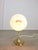Mid-Century Italian Brass and Opaline Table Lamp For Sale - Image 6 of 14