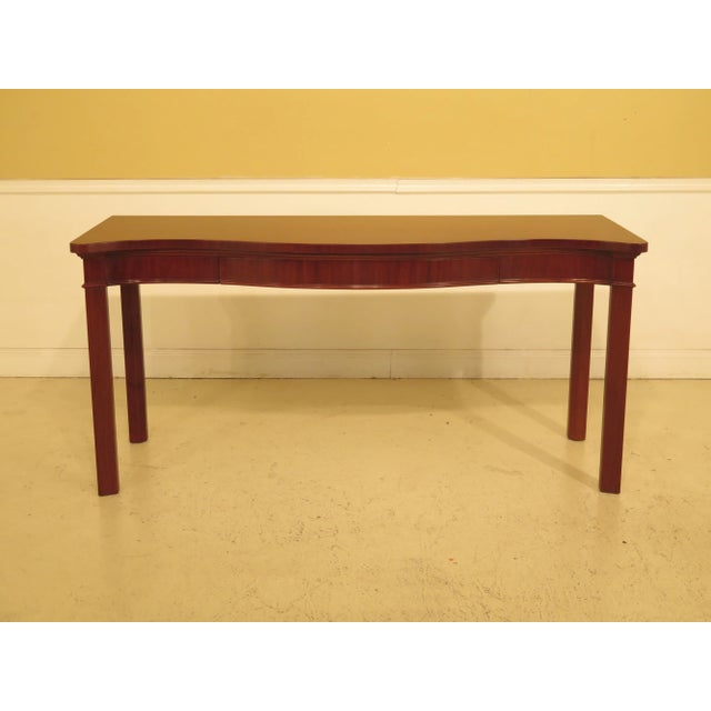 1950s Chippendale Saybolt Cleland Mahogany 1 Drawer Console Table For Sale - Image 9 of 9