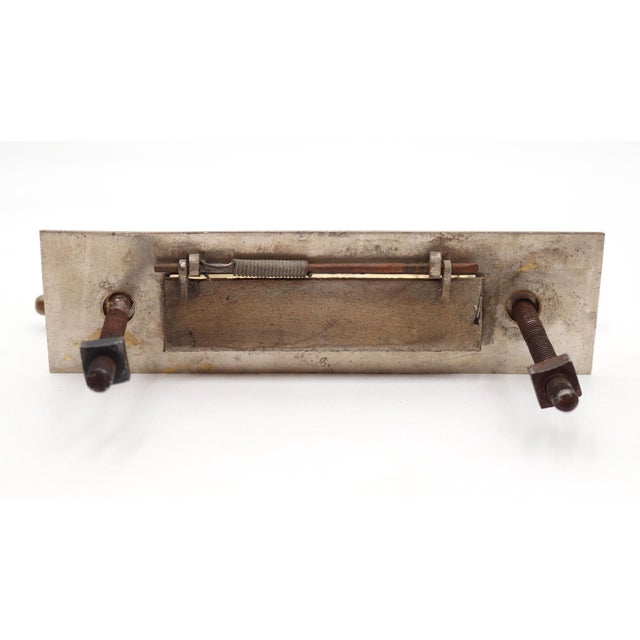 Mid 20th Century Spanish Brass Combination Front Door Handle & Mail Slot For Sale - Image 5 of 5