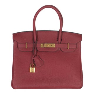 Rouge Grenat Togo Birkin 30 GHW For Sale