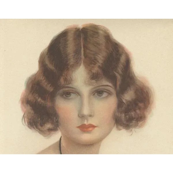 Hartley Davis, Art Deco Portrait, 1924, Lithograph For Sale - Image 3 of 10