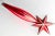 A dramatic midcentury mouthblown-in-mold mercury glass ornament in the shape of a shooting star, hand decorated with...