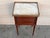 Late 19th Century 20th Century Pair of Louis XVI Style Marble-Top, Bronze and Walnut Nightstands For Sale - Image 5 of 12