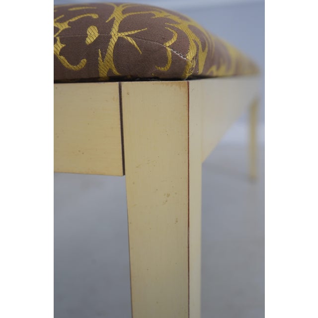 Henkel Harris Paint Frame Upholstered Window Bench For Sale - Image 10 of 12