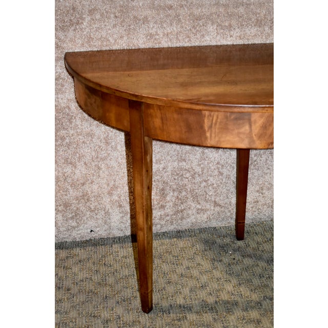 Vintage Walnut Three Leg Wall Mounted Console Table Chairish