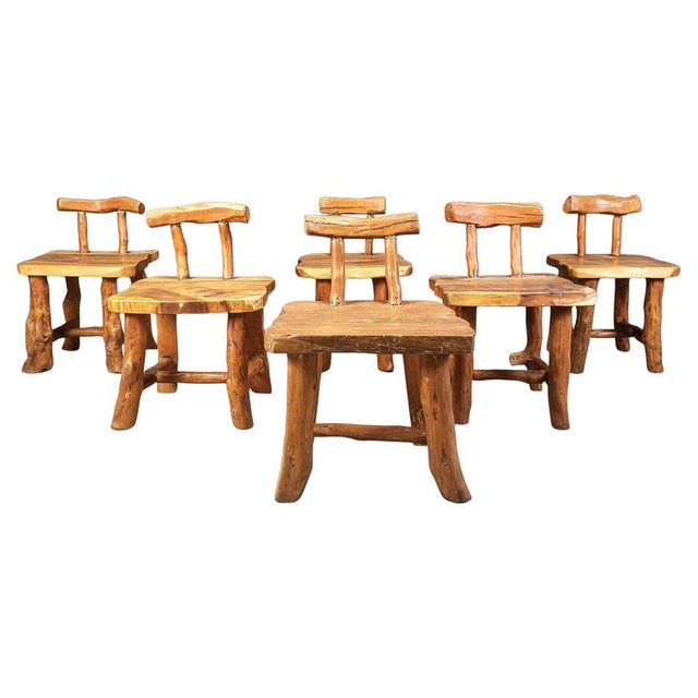 Brutalist Dining Chairs, 1960s, Set of 6 For Sale - Image 12 of 12