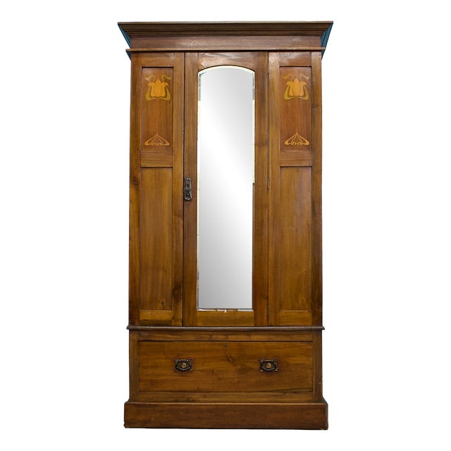Art Nouveau Wardrobe, 1900s For Sale