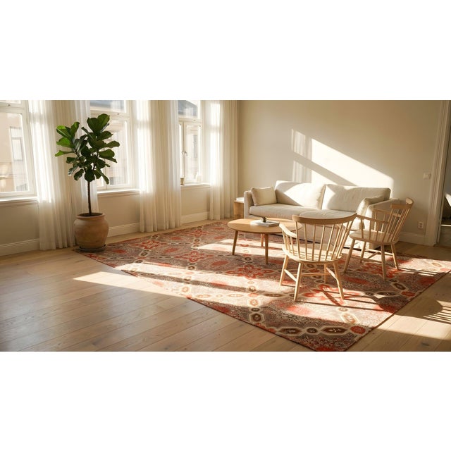 Mid 19th Century American Ingrain Carpet ( 12' 6" x 13' 4" - 381 x 406 cm ) For Sale - Image 11 of 11