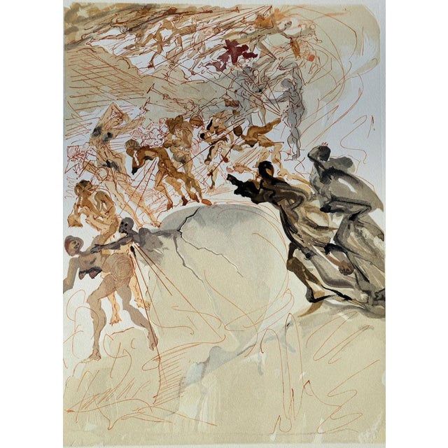Salvador Dalí (1904-1989) Purgatory 25: Lust Color woodcut Unsigned On BFK Rives wove paper, 26 x 33 cm (approx. 10 x 13...