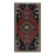1950s Vintage Afghani Tribal Kilim Rug With Open Field and Medallion For Sale