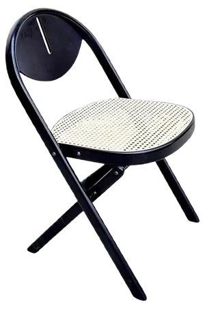 Mid-Century Folding Wooden Chair in the style of Achille Castiglioni, Italy, 1970s