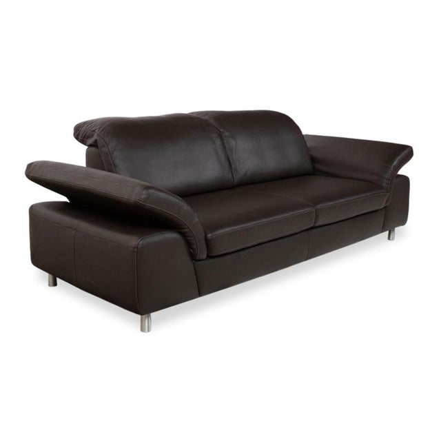 Modern Model 29830 2-Seater Sofa in Dark Brown Leather from Willi Schillig For Sale - Image 3 of 17