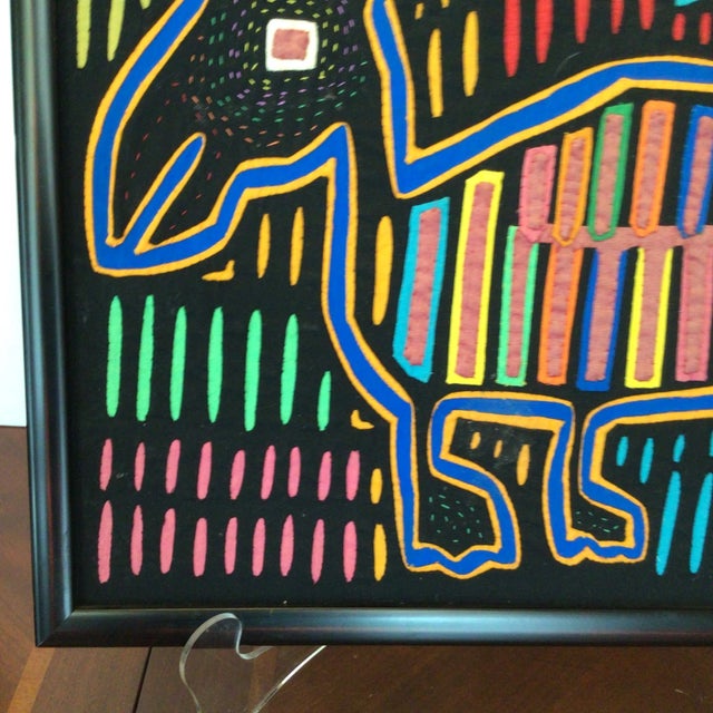 Framed Kuna Indian Reversed Stitched Birds For Sale - Image 10 of 13