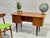 Wood Danish Mid Century Modern Teak Double Sided Desk + Bookcase, 1960's For Sale - Image 7 of 14