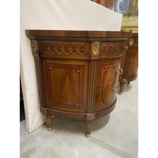 Louis Philippe XVI Triptych Dresser and Bedside Tables, Set of 3 For Sale - Image 13 of 17