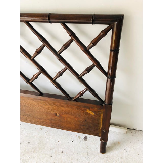 Hollywood Regency Style FauxBamboo King Size Headboard Chairish