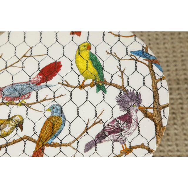 "Uccelli Nella Gabbia" Brass Tripod Side Table by Piero Fornasetti, Signed For Sale - Image 12 of 12