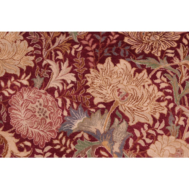 1990s Elegant Pak-Persian Red/Brown Wool Rug - 8'0'' X 10'2'' For Sale - Image 5 of 9