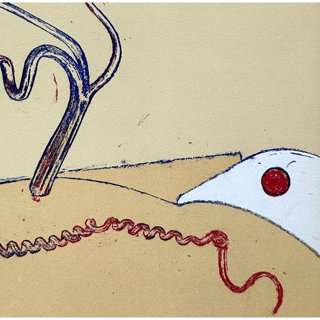 Modern Max Ernst, Surrealist Landscape, 1973, Original Lithograph For Sale - Image 3 of 6