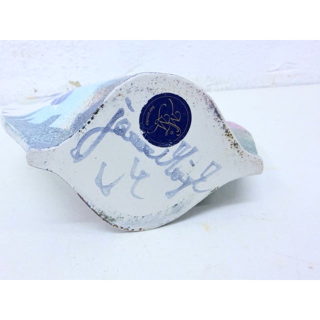 Ceramic Postmodern Studio Art Ceramics Vase and Bowl by Jana & Majk, 1980s, Set of 2 For Sale - Image 7 of 17
