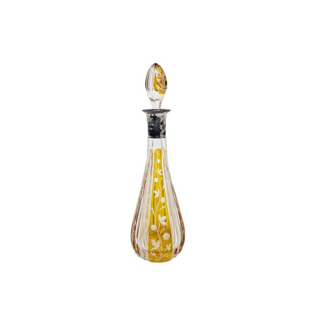 Art Deco Crystal Silver Carafe, Denmark, 1930s For Sale - Image 13 of 13