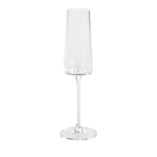 Bandol Fluted Textured Champagne Flute, Set of 4 For Sale