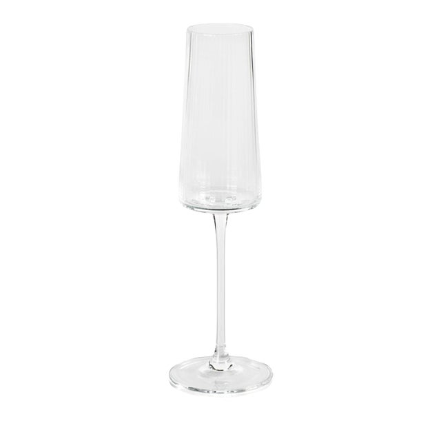 Bandol Fluted Textured Champagne Flute, Set of 4 For Sale